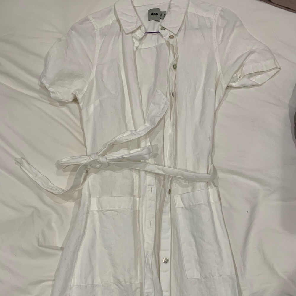 ASOS Button Up white dress